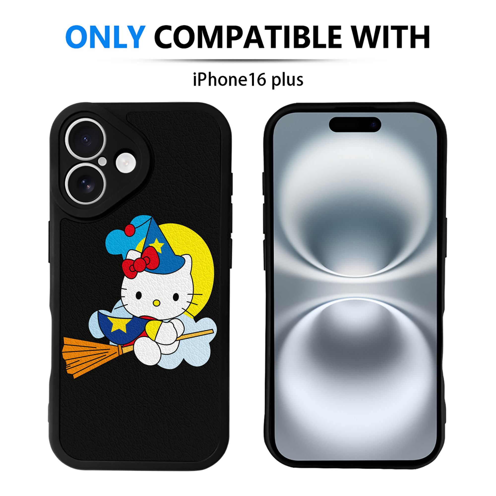 （画像用） Hello Kitty ハローキティ 【iPhone 16シリーズ対応】シリコンスマホケース（レザー調） 材質：シリコン
